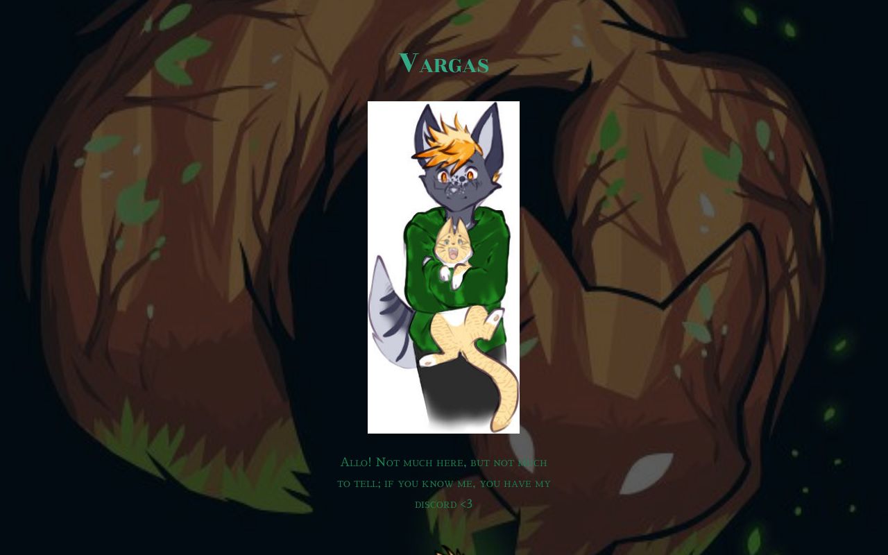 Carrd profile picture for @vargas
